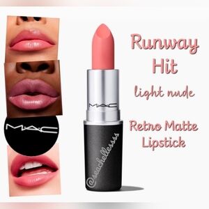 MAC Cosmetics Retro Matte Lipstick Runway Hit Light Pinkish Nude Brand New Box